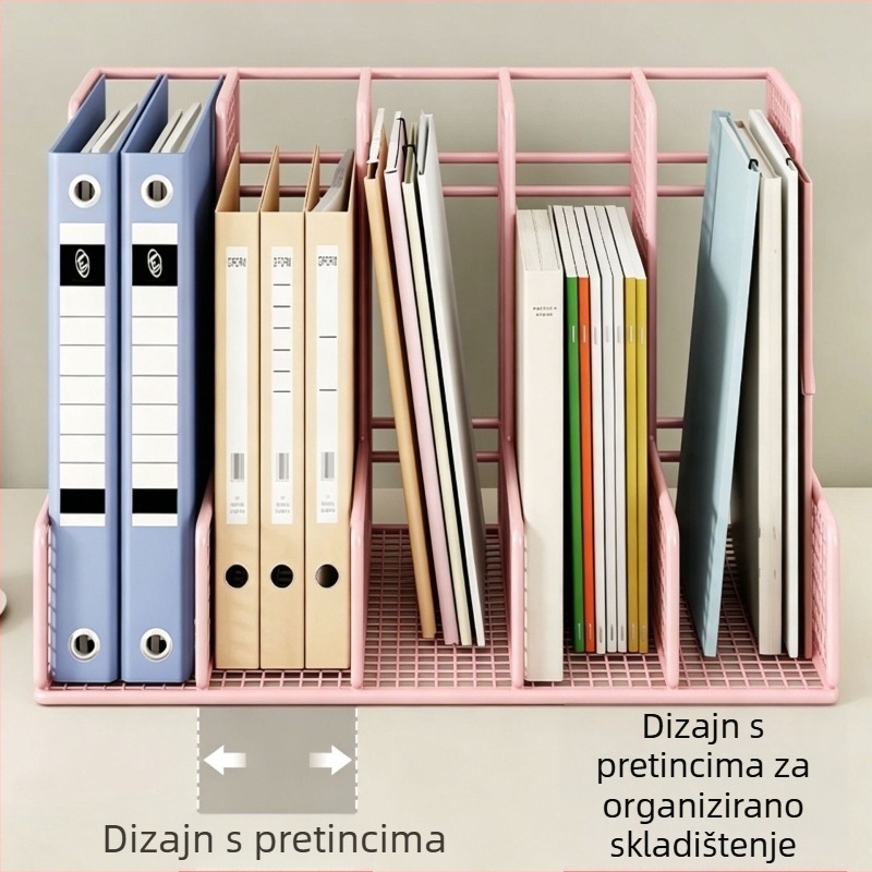 Stolna polica za knjige i držač knjiga – višenamjenski organizator za pohranu na studentskom stolu