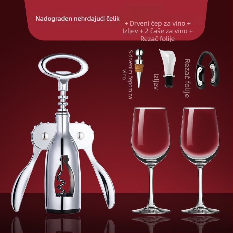 Tianxi set otvarača za vino i pivo od nehrđajućeg čelika – višenamjenski, personaliziran za kućnu upotrebu