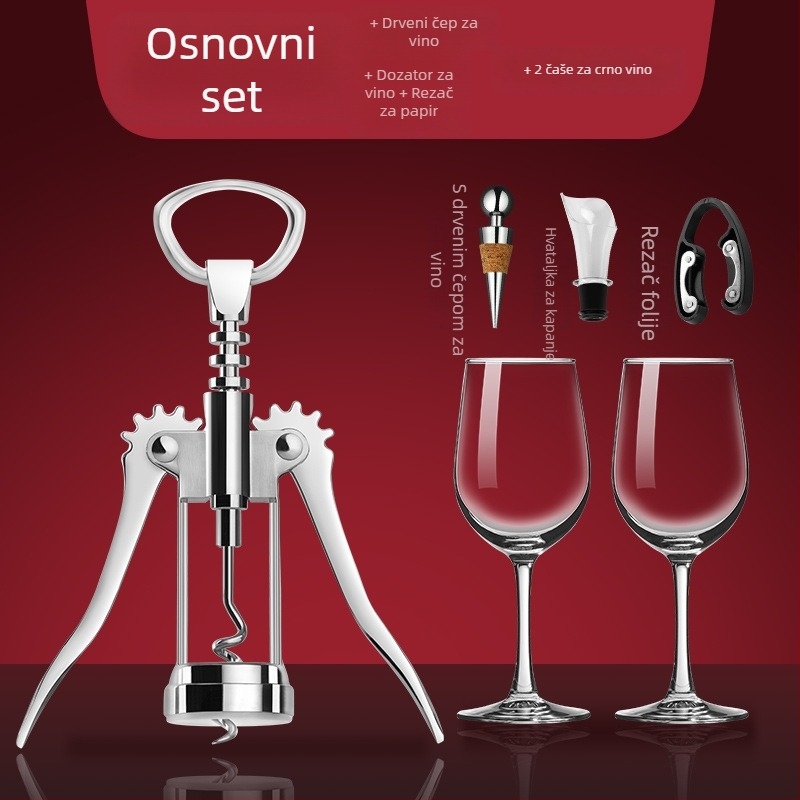 Tianxi set otvarača za vino i pivo od nehrđajućeg čelika – višenamjenski, personaliziran za kućnu upotrebu