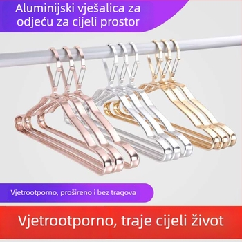 Vješalica za odjeću od aluminijskog legura s automatskom kopčom, kućni sušilo za vanjsku upotrebu na visokim etažama