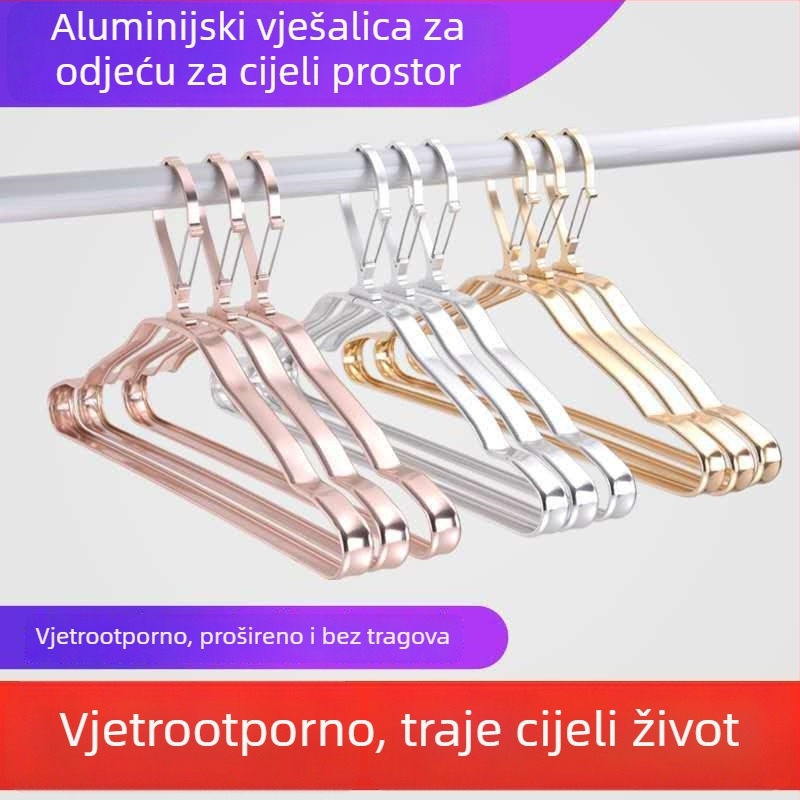 Vješalica za odjeću od aluminijskog legura s automatskom kopčom, kućni sušilo za vanjsku upotrebu na visokim etažama