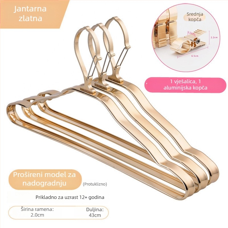 Vješalica za odjeću od aluminijskog legura s automatskom kopčom, kućni sušilo za vanjsku upotrebu na visokim etažama