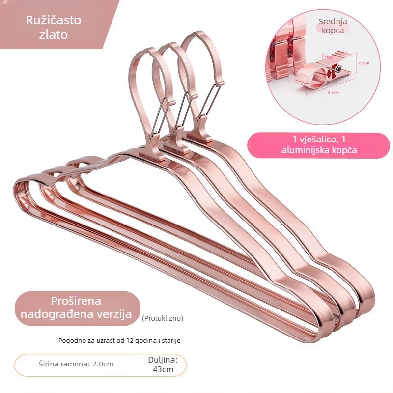 Vješalica za odjeću od aluminijskog legura s automatskom kopčom, kućni sušilo za vanjsku upotrebu na visokim etažama