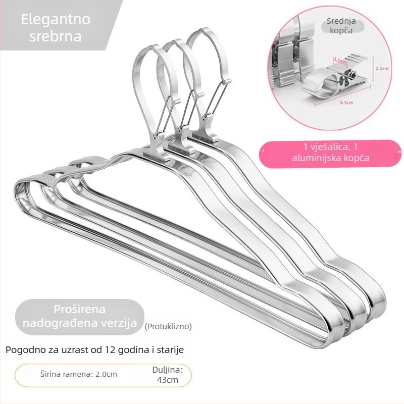Vješalica za odjeću od aluminijskog legura s automatskom kopčom, kućni sušilo za vanjsku upotrebu na visokim etažama