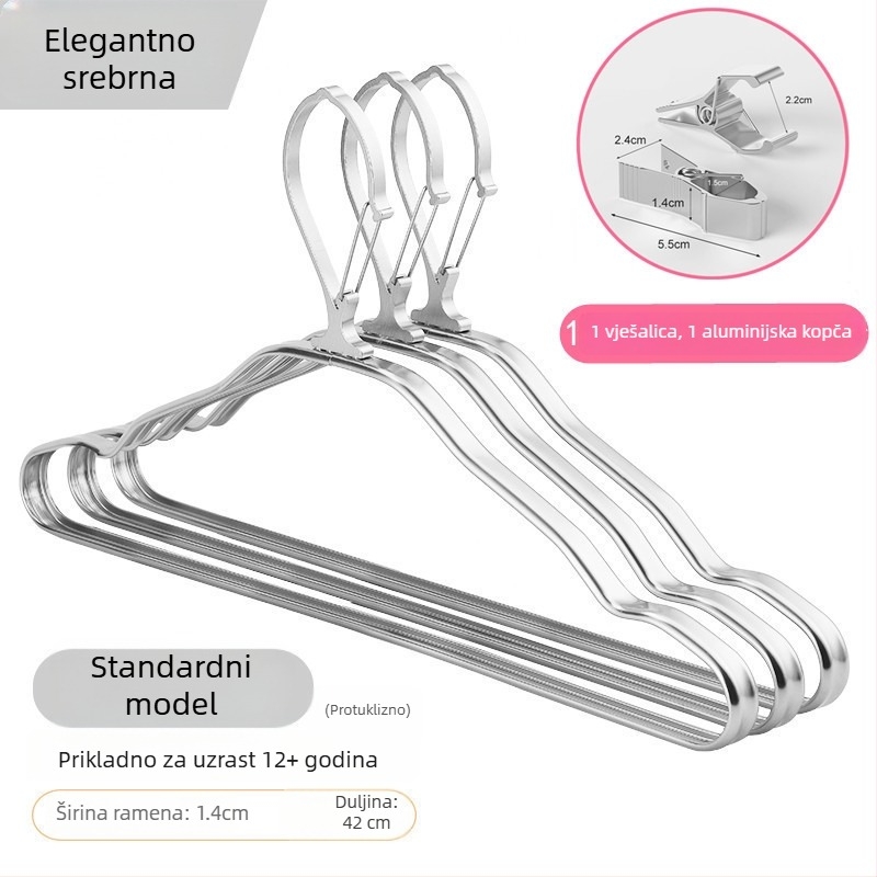 Vješalica za odjeću od aluminijskog legura s automatskom kopčom, kućni sušilo za vanjsku upotrebu na visokim etažama