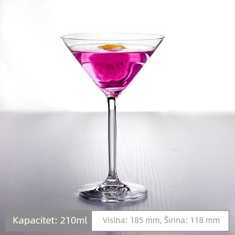 Nordijski inspirirana koktel čaša s Ins stilom i mousse staklom