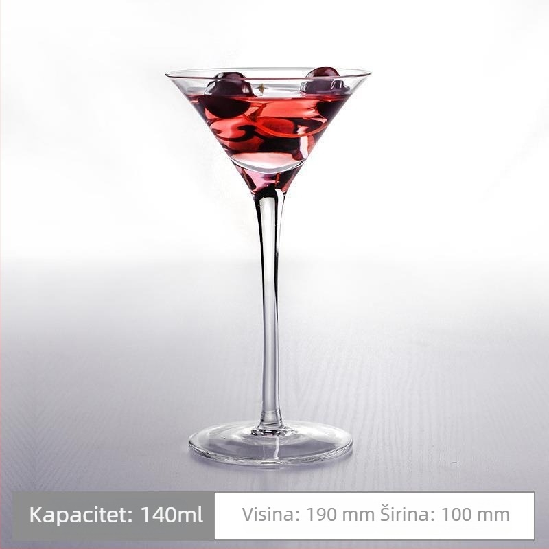 Nordijski inspirirana koktel čaša s Ins stilom i mousse staklom