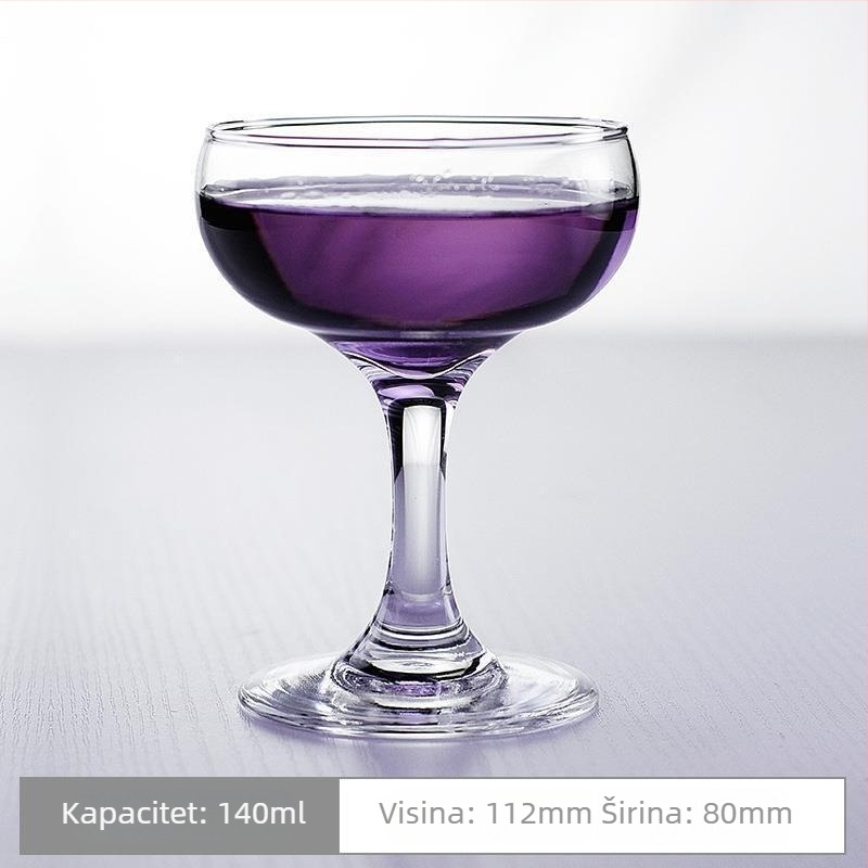 Nordijski inspirirana koktel čaša s Ins stilom i mousse staklom