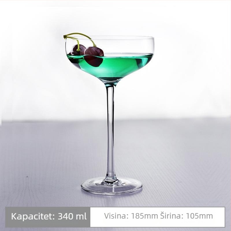 Nordijski inspirirana koktel čaša s Ins stilom i mousse staklom