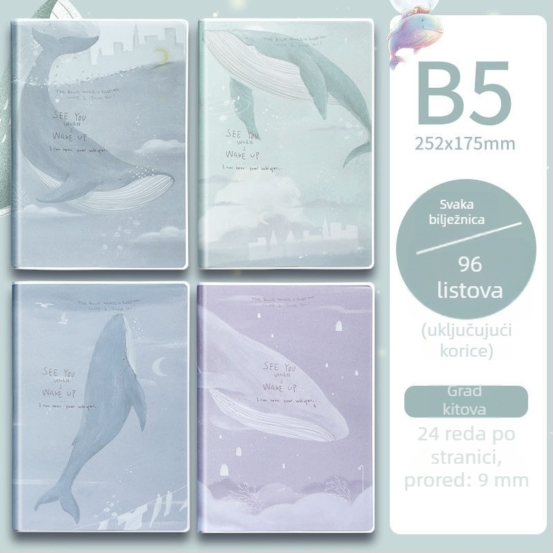A5 blok-notes s mekanim PVC omotom, papir od slame, ljepilo povez, Instagram stil