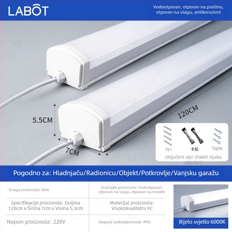 IP65 LED traka svjetlo s trostranom zaštitom za čistu radionicu i detaljnu njegu automobila