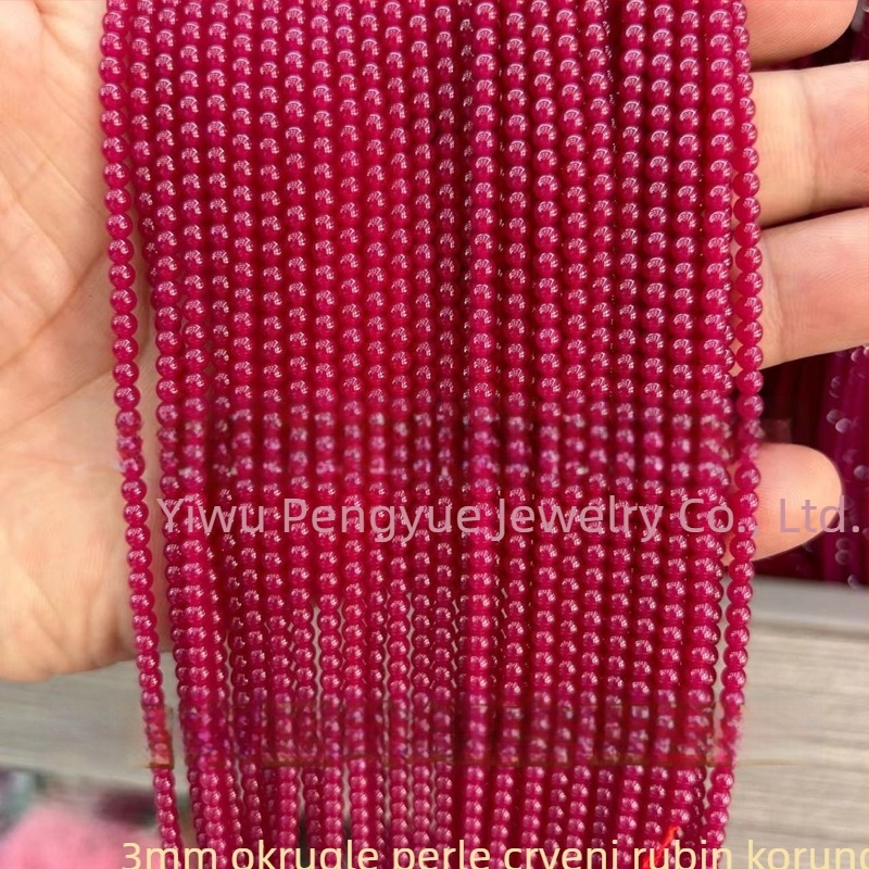 8 mm crvene korund kuglice, umjetni rubin, fasetirana površina, abakus kuglice, slobodni poluproizvodi za DIY nakit