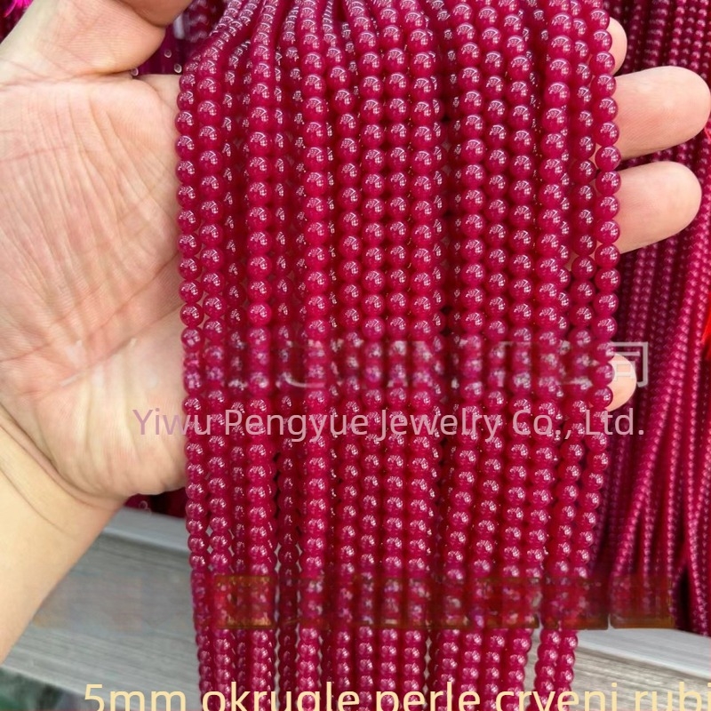 8 mm crvene korund kuglice, umjetni rubin, fasetirana površina, abakus kuglice, slobodni poluproizvodi za DIY nakit