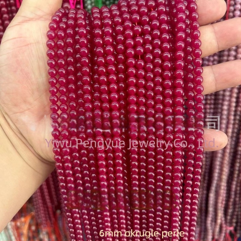 8 mm crvene korund kuglice, umjetni rubin, fasetirana površina, abakus kuglice, slobodni poluproizvodi za DIY nakit