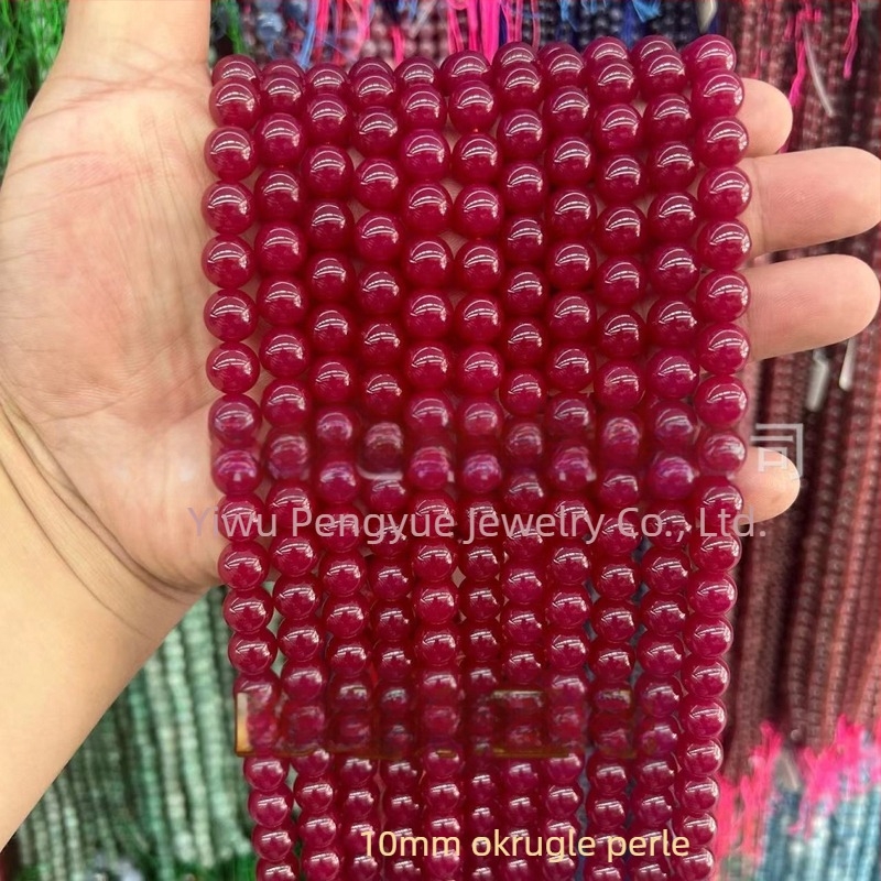 8 mm crvene korund kuglice, umjetni rubin, fasetirana površina, abakus kuglice, slobodni poluproizvodi za DIY nakit