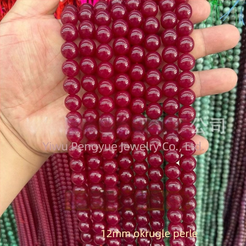 8 mm crvene korund kuglice, umjetni rubin, fasetirana površina, abakus kuglice, slobodni poluproizvodi za DIY nakit