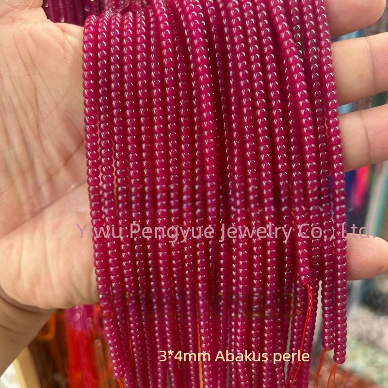 8 mm crvene korund kuglice, umjetni rubin, fasetirana površina, abakus kuglice, slobodni poluproizvodi za DIY nakit