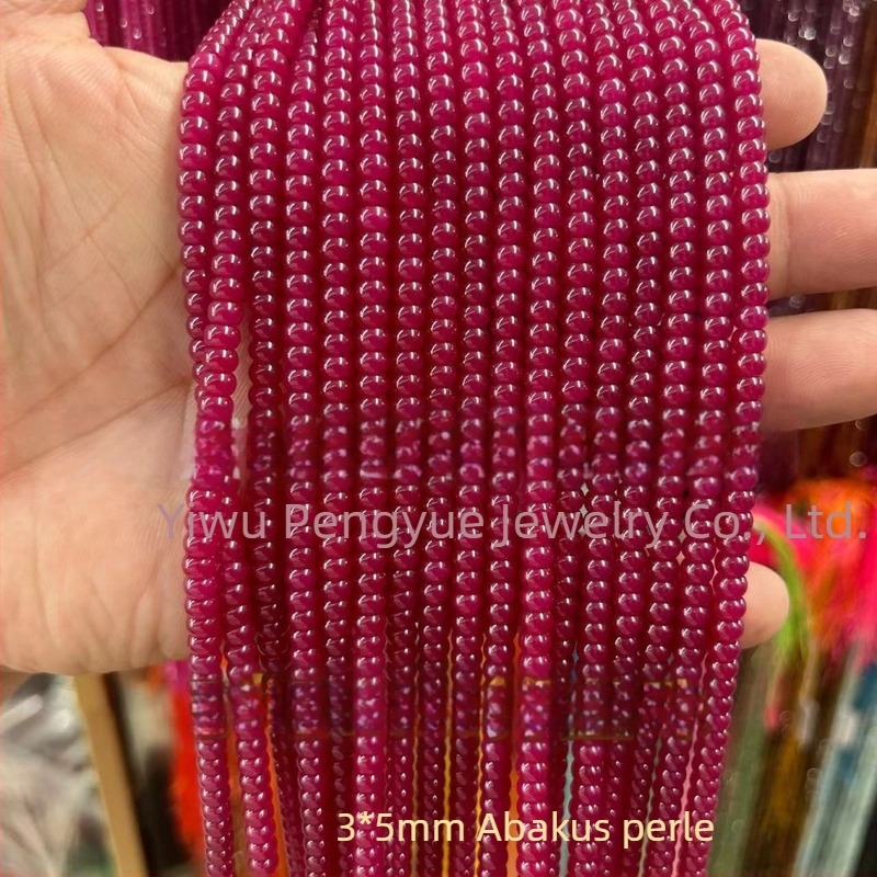 8 mm crvene korund kuglice, umjetni rubin, fasetirana površina, abakus kuglice, slobodni poluproizvodi za DIY nakit