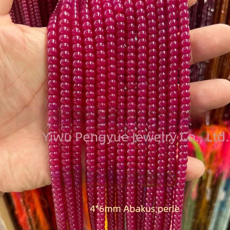 8 mm crvene korund kuglice, umjetni rubin, fasetirana površina, abakus kuglice, slobodni poluproizvodi za DIY nakit