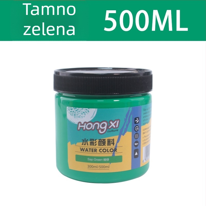 500 ml boca akvarelne i gouache boje, za početnike, 24 boje