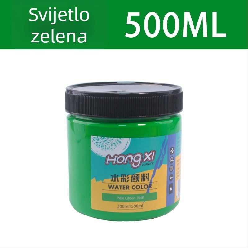 500 ml boca akvarelne i gouache boje, za početnike, 24 boje
