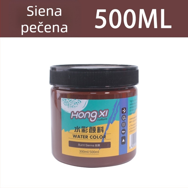 500 ml boca akvarelne i gouache boje, za početnike, 24 boje