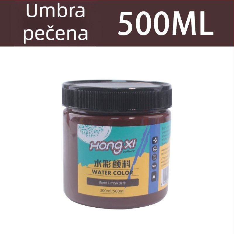 500 ml boca akvarelne i gouache boje, za početnike, 24 boje