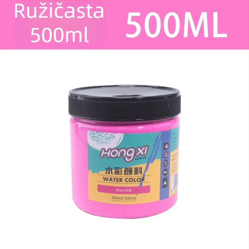 500 ml boca akvarelne i gouache boje, za početnike, 24 boje
