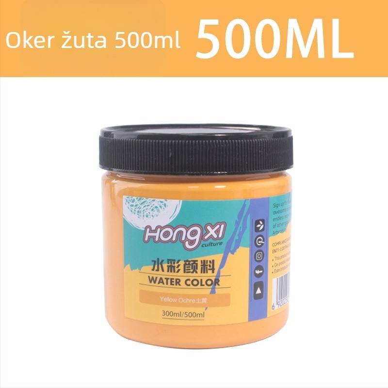 500 ml boca akvarelne i gouache boje, za početnike, 24 boje
