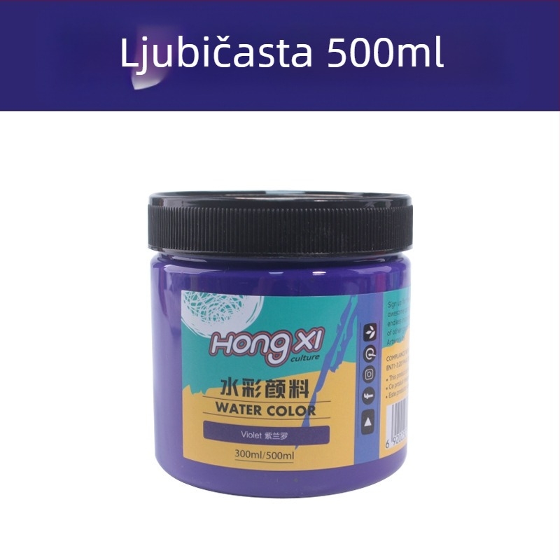 500 ml boca akvarelne i gouache boje, za početnike, 24 boje