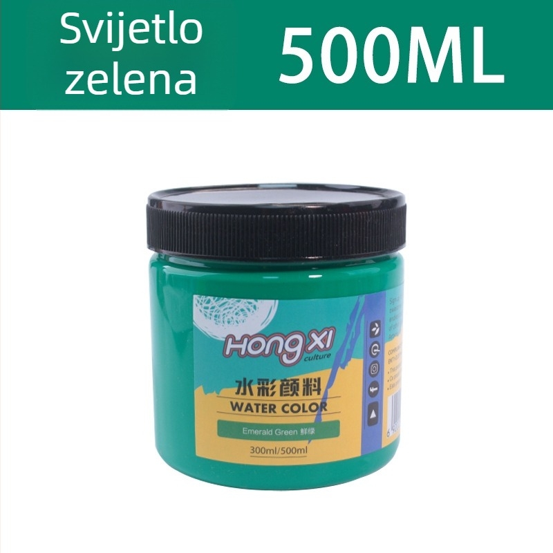 500 ml boca akvarelne i gouache boje, za početnike, 24 boje