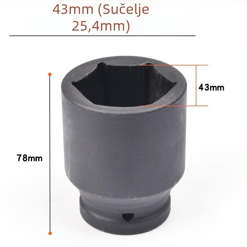 Teški pneumatski set viljuškastih ključeva s interfejsom 1 inč / 25 mm