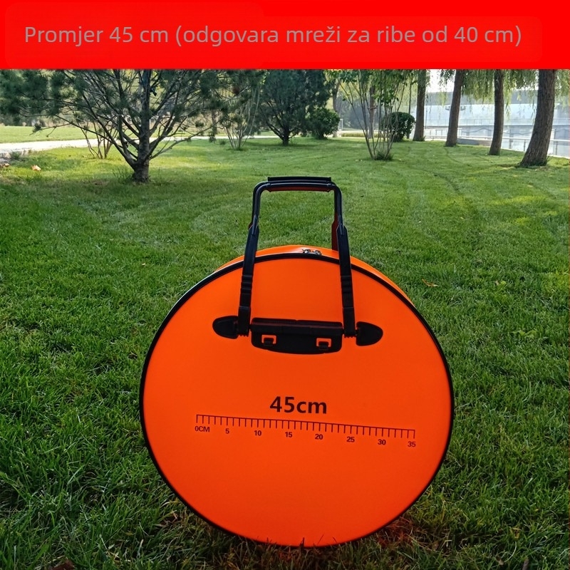 55 cm okrugla sklopiva torba za ribolovnu opremu, vodootporna i otporna na habanje