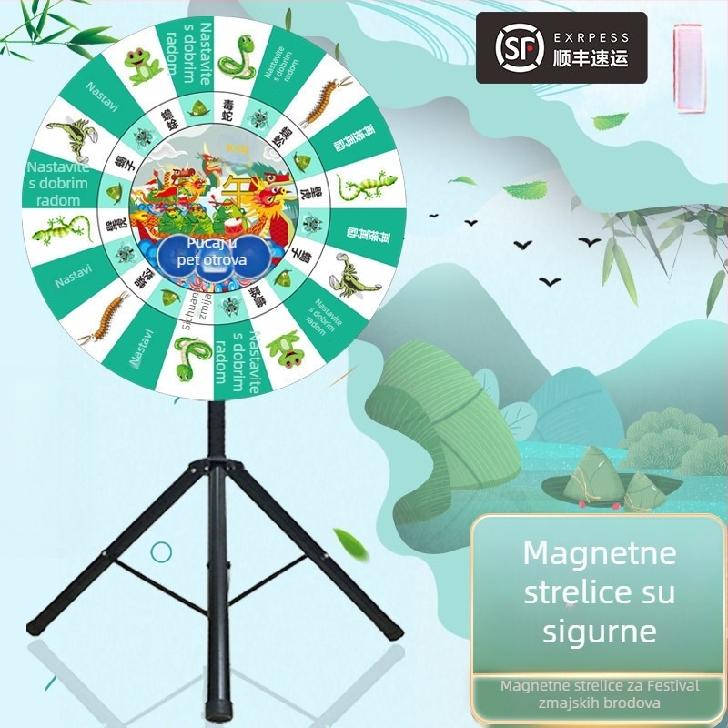 Magnetsko kolo za darts za gađanje pet otrova, Dragon Boat Festival rekvizit za igru, Srećkasto kolo, Teambuilding
