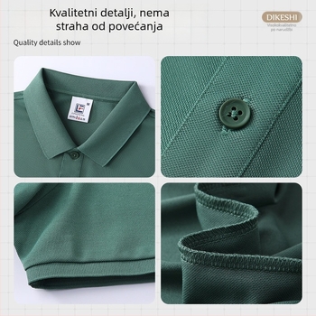 Prilagođena polo majica od ice silk za muškarce — kratkih rukava radna odjeća s logom, brzo sušeća ljetna majica
