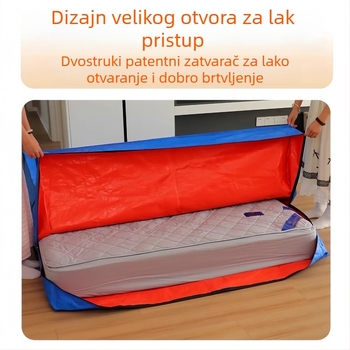 Torba za pakiranje madraca s vodootpornom ručkom i zatvaračem – zaštitna navlaka za preseljenje
