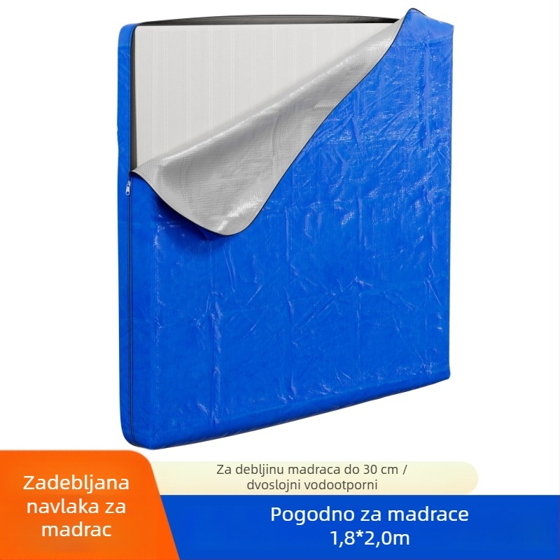 Torba za pakiranje madraca s vodootpornom ručkom i zatvaračem – zaštitna navlaka za preseljenje