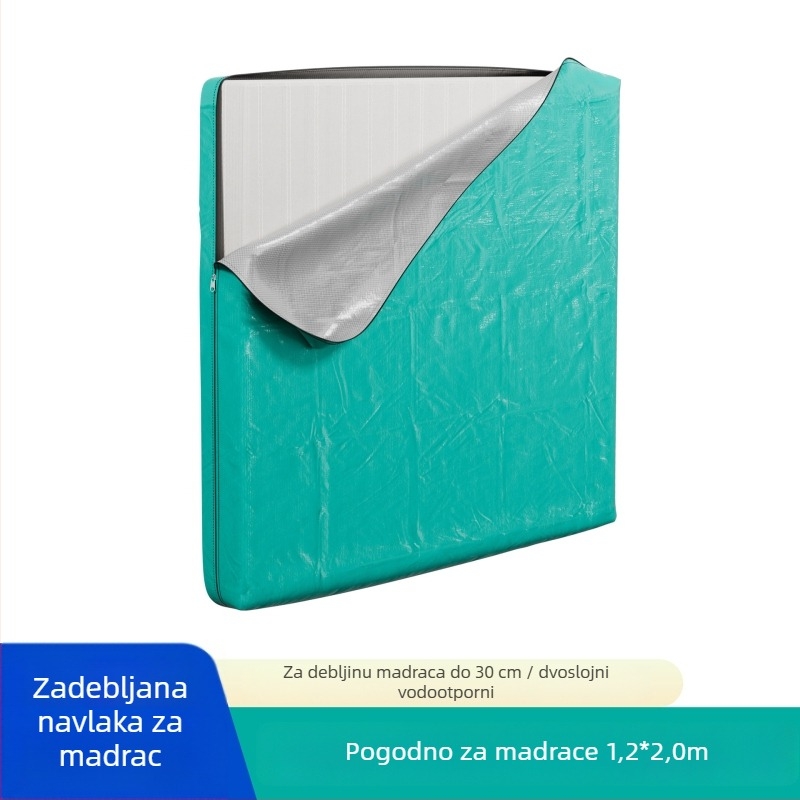 Torba za pakiranje madraca s vodootpornom ručkom i zatvaračem – zaštitna navlaka za preseljenje