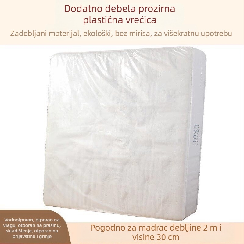 Torba za pakiranje madraca s vodootpornom ručkom i zatvaračem – zaštitna navlaka za preseljenje