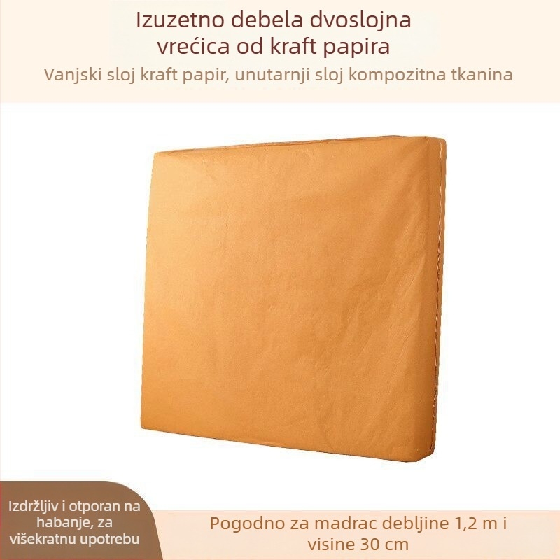 Torba za pakiranje madraca s vodootpornom ručkom i zatvaračem – zaštitna navlaka za preseljenje