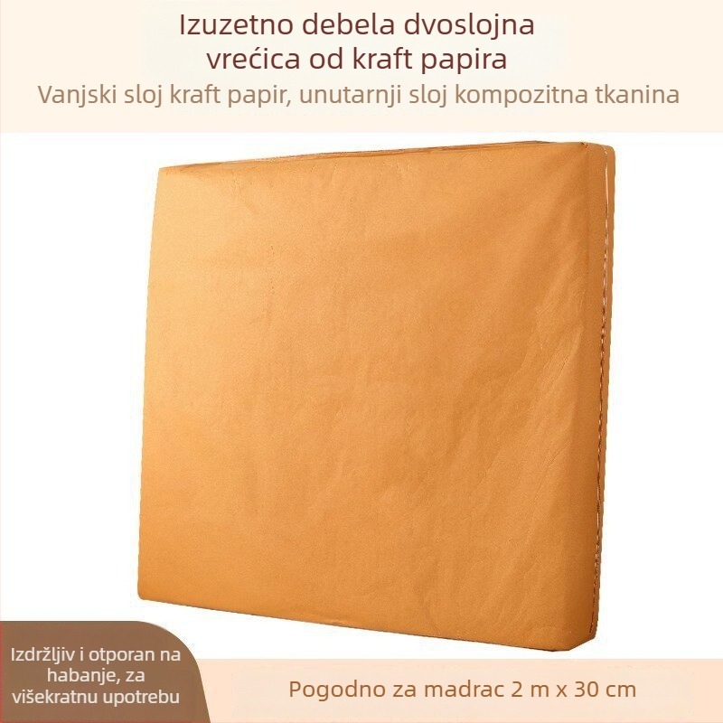 Torba za pakiranje madraca s vodootpornom ručkom i zatvaračem – zaštitna navlaka za preseljenje
