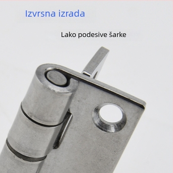 Industrijska teška šarka od nehrđajućeg čelika 304 za ormariće i drvena vrata, mala sklopiva šarka