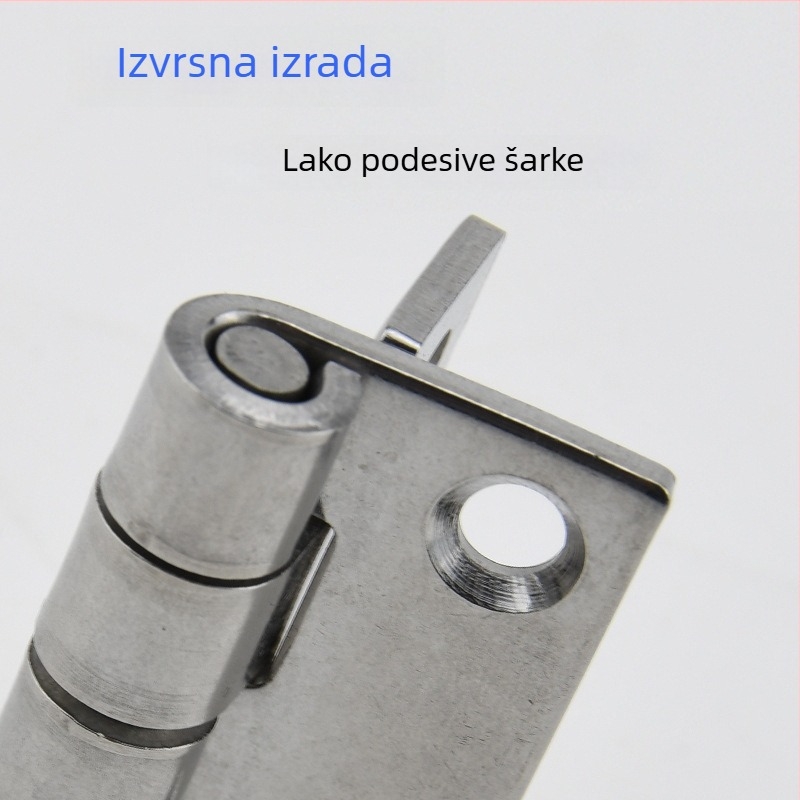 Industrijska teška šarka od nehrđajućeg čelika 304 za ormariće i drvena vrata, mala sklopiva šarka