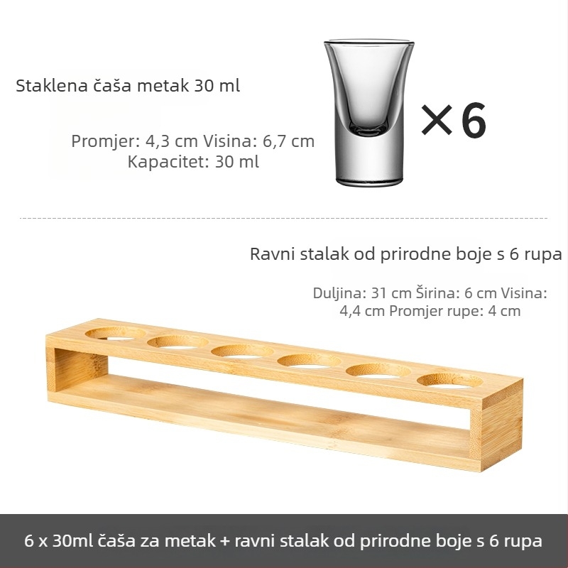 Bullet Cup set čašica za šot s nosačem za B-52 koktel i čaše za liker za bar