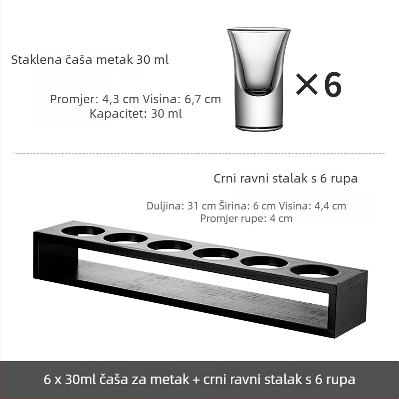 Bullet Cup set čašica za šot s nosačem za B-52 koktel i čaše za liker za bar