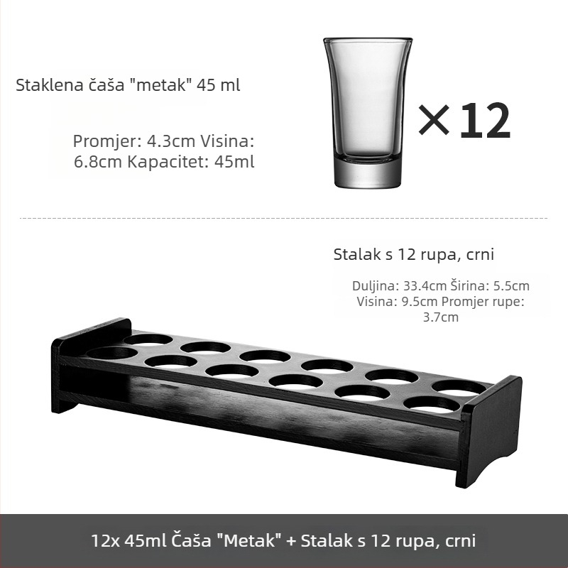 Bullet Cup set čašica za šot s nosačem za B-52 koktel i čaše za liker za bar