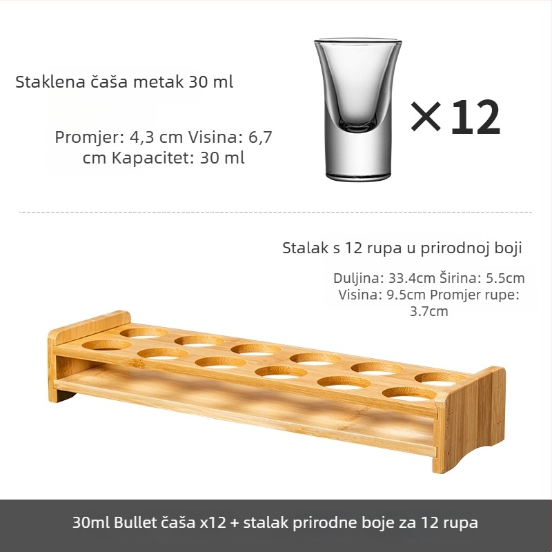 Bullet Cup set čašica za šot s nosačem za B-52 koktel i čaše za liker za bar