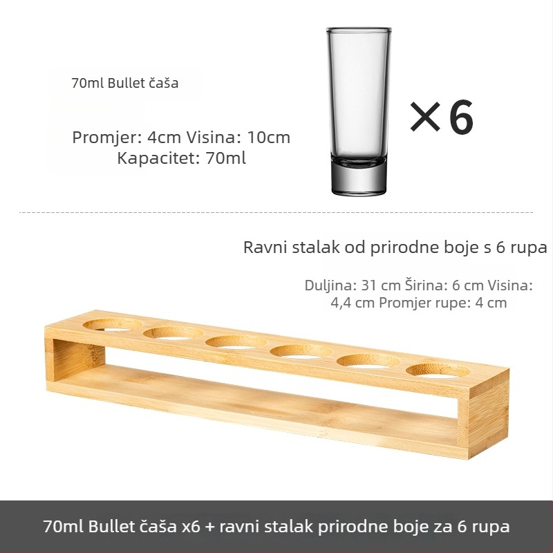 Bullet Cup set čašica za šot s nosačem za B-52 koktel i čaše za liker za bar
