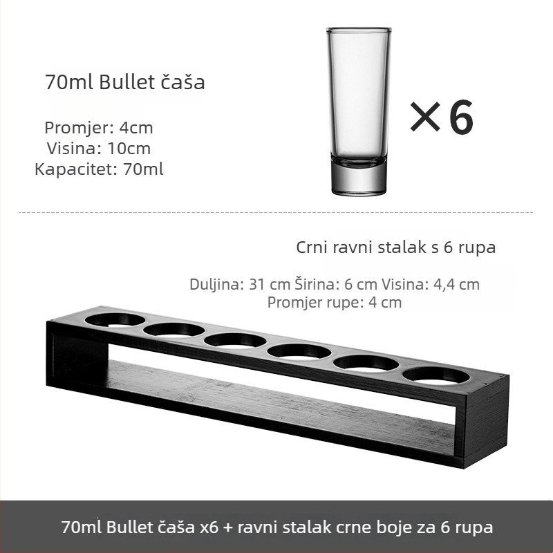 Bullet Cup set čašica za šot s nosačem za B-52 koktel i čaše za liker za bar