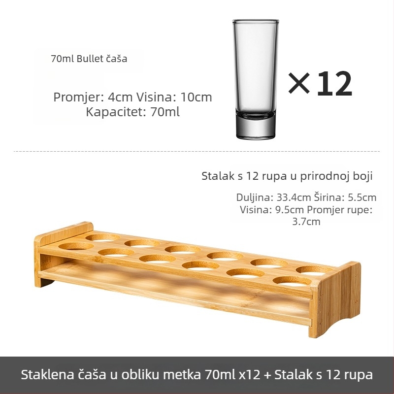 Bullet Cup set čašica za šot s nosačem za B-52 koktel i čaše za liker za bar